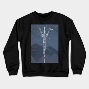 Jesus Christ Good Shepherd at the Crucifixion Crewneck Sweatshirt